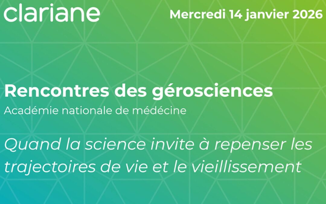 Rencontres des gérosciences, 14 janvier 2026 à Paris